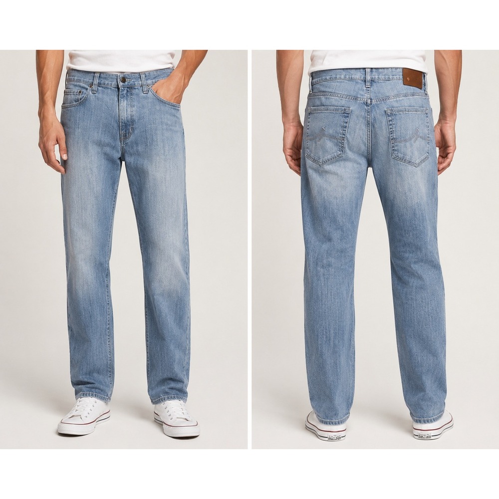 34 Heritage Charisma Jeans Mens 34x30‎ Light Wash Straight Stretch Denim